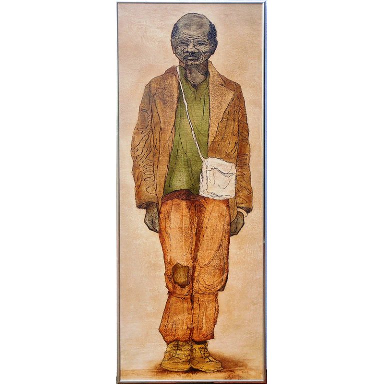 121 Bushman — Oil on Board